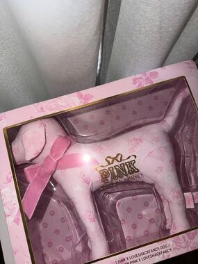 PINK Plush Dog Decor - Pink Floral Pattern